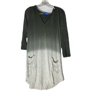 Blue Curl Beachwear Womens Hooded Cover-Up Size Small Green And White